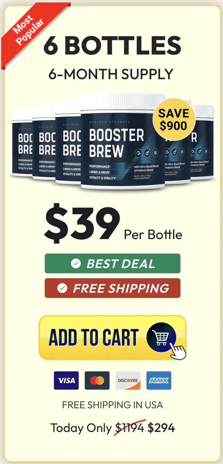 Booster Brew 6 bottles best value