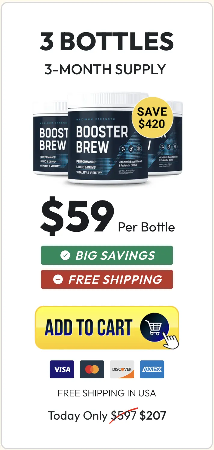 Booster Brew 3 bottles order